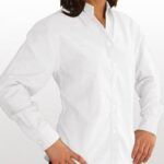 Blusa Oxford color Blanca
