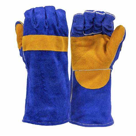 Guantes soldador descarne azul