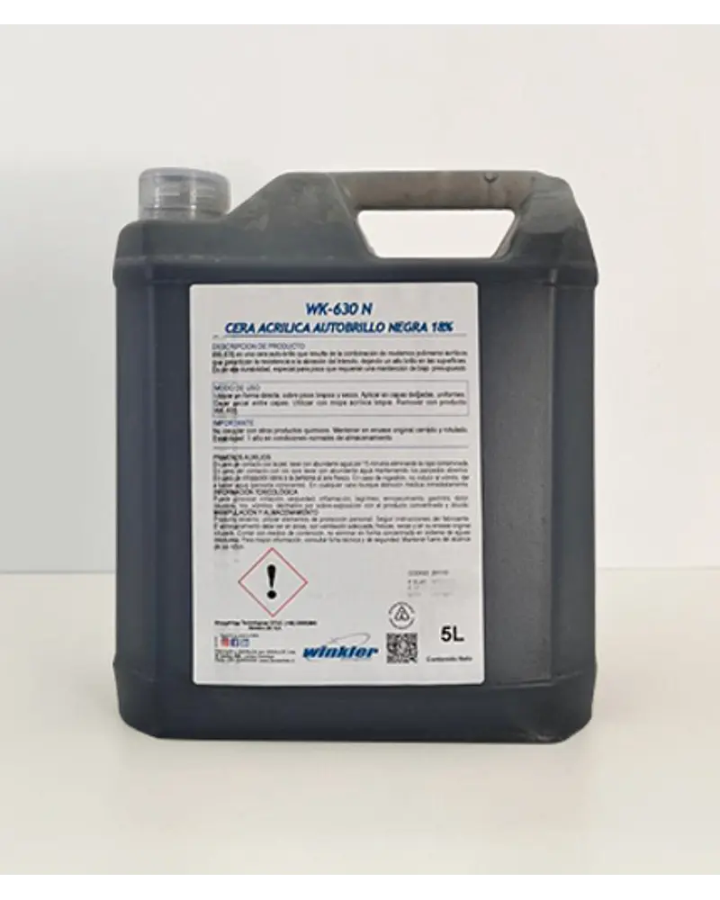 CERA ACRÍLICA AUTOBRILLO NEGRA AL 18% WK-630N