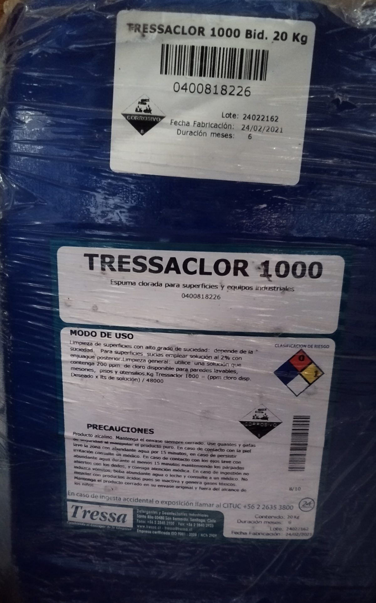 TRESSACLOR 1000 5lts-20 lts. - Imagen 2