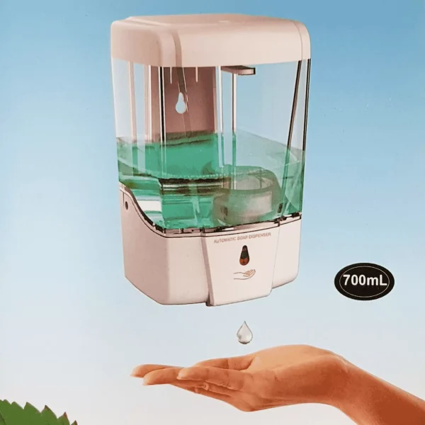 DISPENSADOR JABÓN AUTOMÁTICO 700 ML. ACRÍLICO SENSOR.