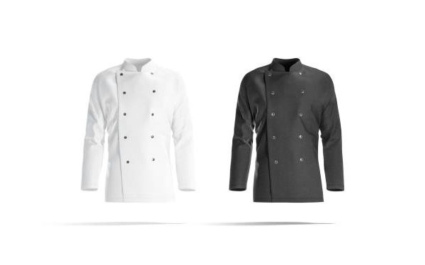 CHAQUETA CHEF BLANCO Y NEGRA Confección Propia.