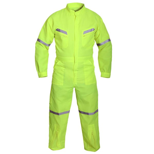 Overol Poplin C/Reflectante Amarillo Fluor.