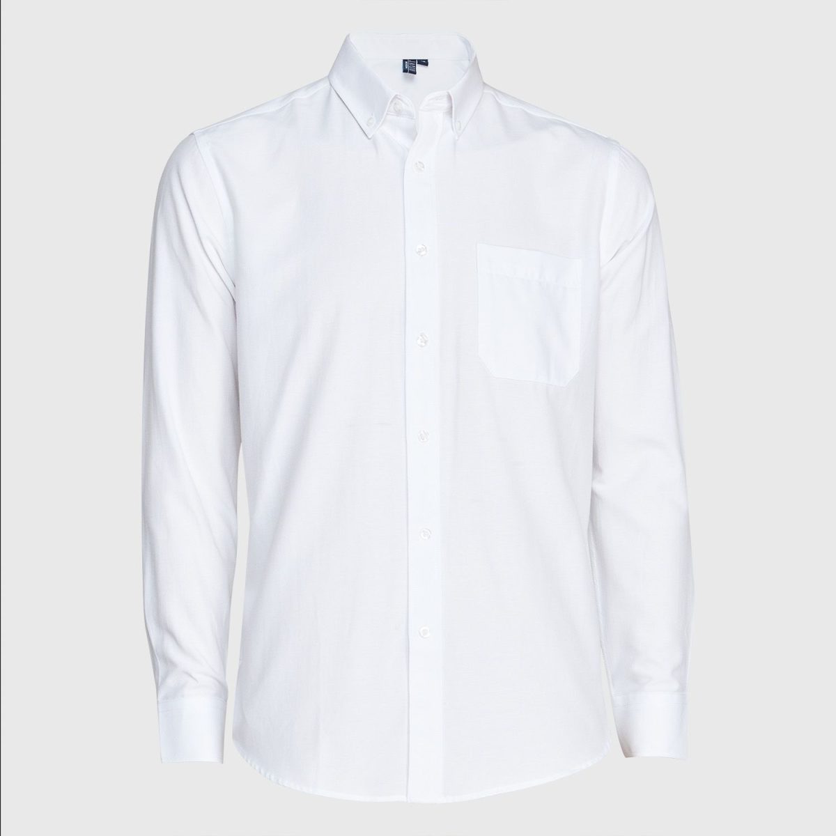 Camisa Oxford Comfort B/Pegado M/L Celeste y Blanco - Imagen 4