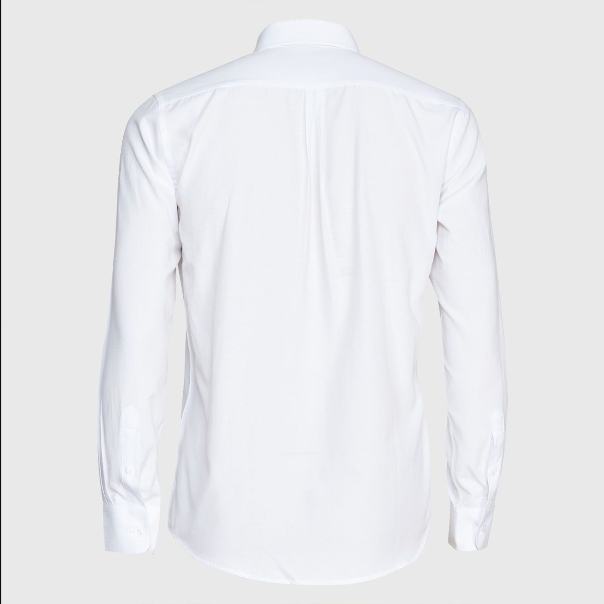 Camisa Oxford Comfort B/Pegado M/L Celeste y Blanco - Imagen 3