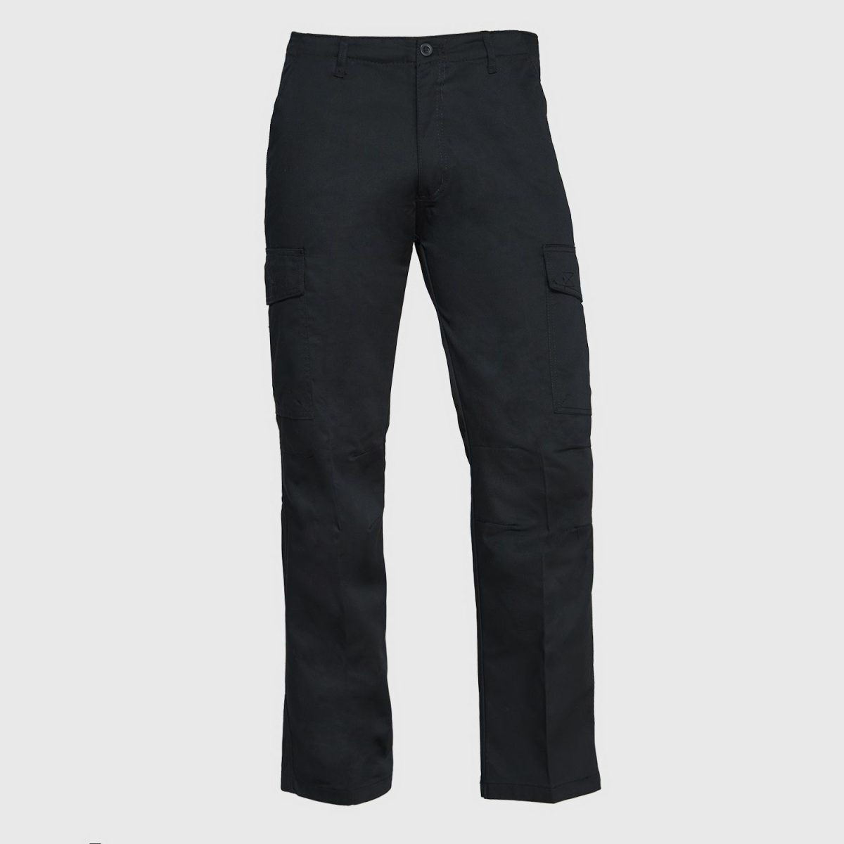 Pantalon Cargo Gabardina T/C Hombre Colores Negro-Gris