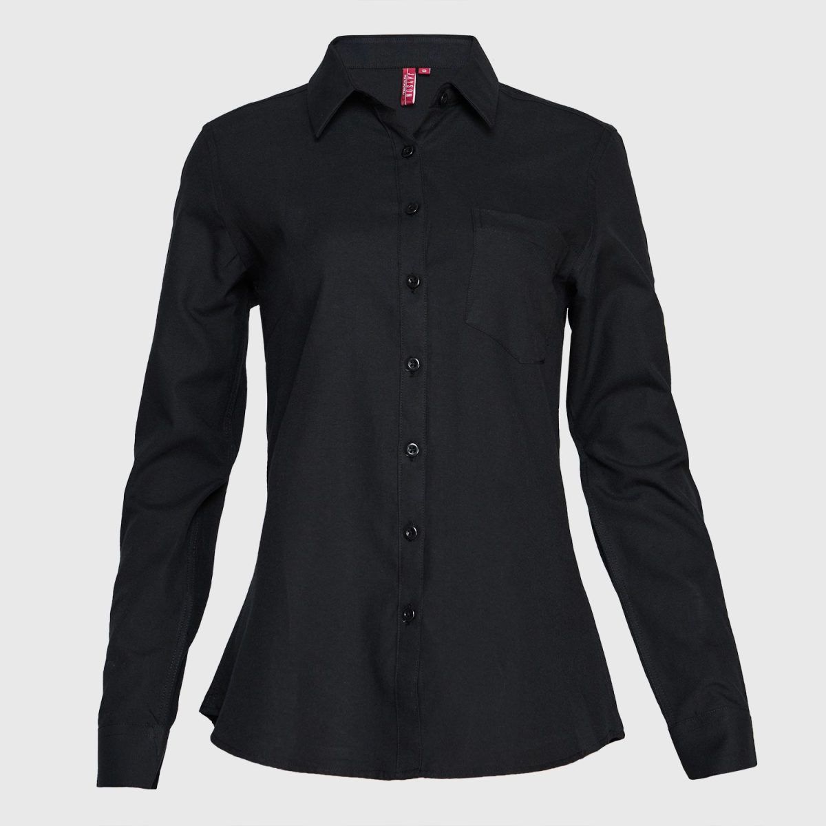 Blusa Oxford B/Pegado Guardia M/L negra
