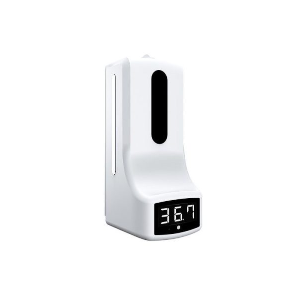Termómetro K9 PRO X con dispensador de alcohol gel