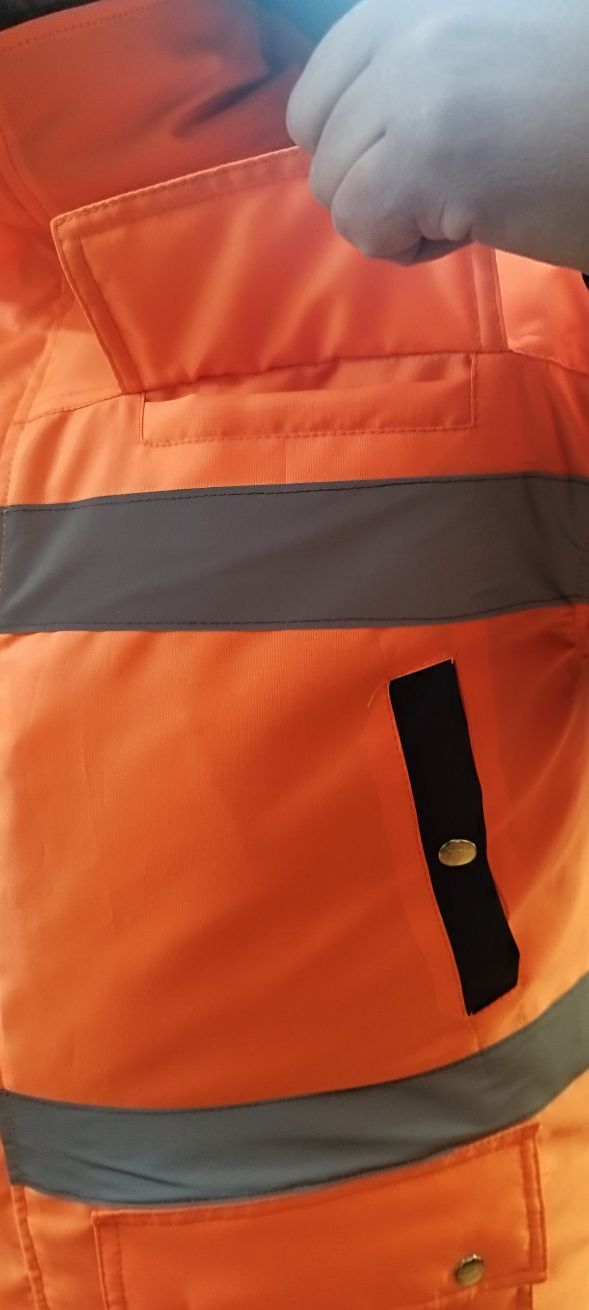 PARKA TERMICA COLOR FLUOR NARANJO - Imagen 4